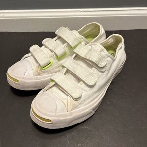 Converse Jack Purcell Low Easy-On White Ghost Green Shoes Men7.5 Women 9